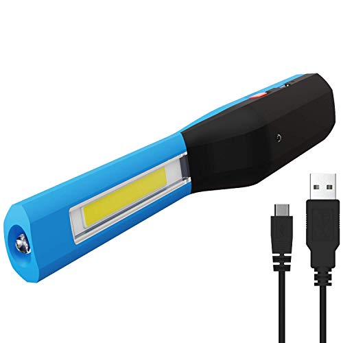 greate LED Werkstattlampe mit Magnet - Profi 2in1 Akku Inspektionsleuchte mit 100 Lumen & Clip - Arbeitsleuchte aufladbar über USB, robust, handlich - Arbeitslampe Werkstattleuchte Arbeitslicht von greate.