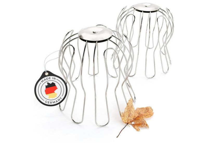 greate. Laubschutznetz 2x Dachrinnen Laubschutz Edelstahl 87 bis 100mm - Fallrohrschutz (2-St) von greate.