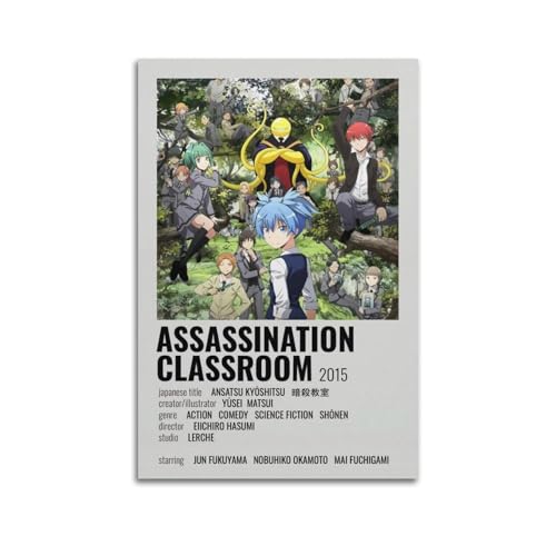 greb Filmposter "Assassination Classroom", Raumdekoration, ästhetisches Poster, künstlerisches Poster für Schlafzimmer, Wohnzimmer, Wände, 30 x 45 cm, ungerahmter Stil greb Filmposter "Assassination Classroom", Raumdekoration, ästhetisches Poster, künstlerisches Poster für Schlafzimmer, Wohnzimmer, Wände, 30 x 45 cm, ungerahmter Stil von greb