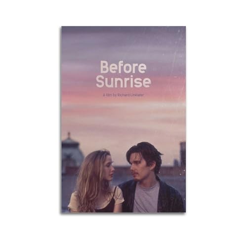 greb Filmposter "Before Sunrise", Raumdekoration, ästhetisches Poster, künstlerisches Poster für Schlafzimmer, Wohnzimmer, Wände, 40 x 60 cm, ungerahmt von greb