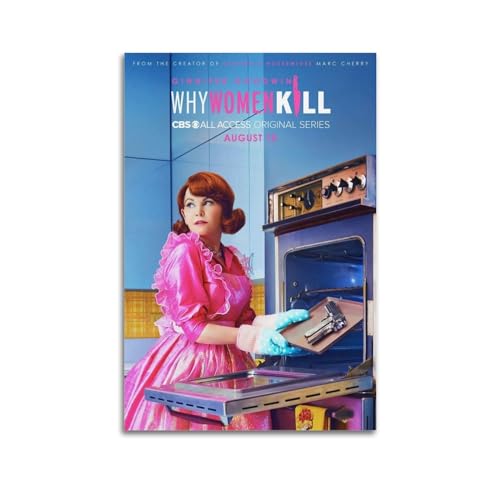 greb Filmposter "Why Women Kill", Raumdekoration, ästhetisches Poster, künstlerisches Poster für Schlafzimmer, Wohnzimmer, Wände, 50 x 75 cm, ungerahmter Stil von greb