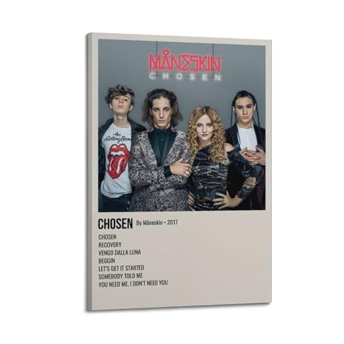 Måneskin Album-Poster, Leinwand-Poster, Raumdekoration, ästhetisches Poster, künstlerisches Poster für Schlafzimmer, Wohnzimmer, Wände, 30 x 45 cm, Rahmenstil Måneskin Album-Poster, Leinwand-Poster, Raumdekoration, ästhetisches Poster, künstlerisches Poster für Schlafzimmer, Wohnzimmer, Wände, 30 x 45 cm, Rahmenstil von greb