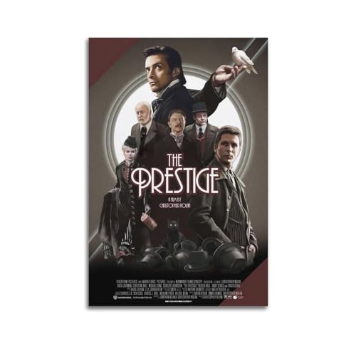 greb The Prestige Filmposter auf Leinwand, Raumdekoration, ästhetisches Poster, künstlerisches Poster für Schlafzimmer, Wohnzimmer, Wände, 30 x 45 cm, ungerahmter Stil von greb