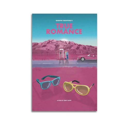 greb True Romance Filmposter auf Leinwand, Raumdekoration, ästhetisches Poster, künstlerisches Poster für Schlafzimmer, Wohnzimmer, Wände, 30 x 45 cm, ungerahmt von greb