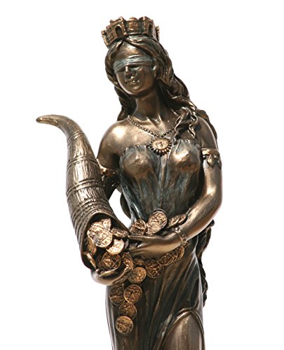 Griechische Göttin Fortune / Tyche / Glück / Fortuna (Dekorative Bronzestatue 18.5cm) von Veronese