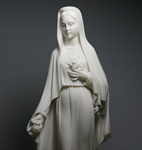 Jungfrau Maria Mutter Jesus Holy Our Lady of Rose Madonna Statue Cast Marble von greekartshop