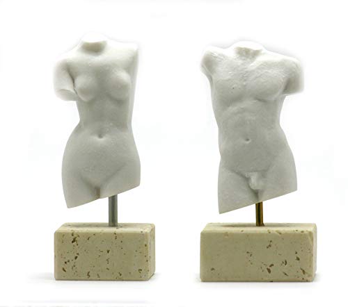 Set Nude Weiblich & Männlich Körper Torso griechische Statue Skulptur Erotik Kunst Dekor von greekartshop