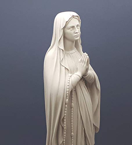 Skulptur aus griechischem Gussmarmor, Motiv "Our Lady Blessed", 40 cm von greekartshop