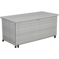 Greemotion Auflagenbox zum Ausziehen grau Stahl B/H/L: ca. 144x22x75 cm Greemotion Auflagenbox zum Ausziehen grau Stahl B/H/L: ca. 144x22x75 cm von greemotion