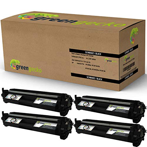 4er Set Toner ersetzt HP CF294A I Geeignet Für HP Laserjet Pro MFP M118DW, Pro MFP M148DW, Pro MFP M148FDW | Druckerpatronen schwarz, neuester Chip 4er Set Toner ersetzt HP CF294A I Geeignet Für HP Laserjet Pro MFP M118DW, Pro MFP M148DW, Pro MFP M148FDW | Druckerpatronen schwarz, neuester Chip von green gecko