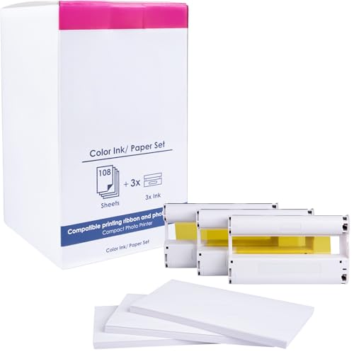 Fotopapier und Kartusche ersetzt Canon KP-108IN 3115B001 für Selphy CP1000 CP1200 CP1300 CP1500 CP400 CP720 CP760 CP780 CP800 CP910 Photo printer CP 100 200 220 300 (108 Blatt Fotopapier, 100 x 148mm) Fotopapier und Kartusche ersetzt Canon KP-108IN 3115B001 für Selphy CP1000 CP1200 CP1300 CP1500 CP400 CP720 CP760 CP780 CP800 CP910 Photo printer CP 100 200 220 300 (108 Blatt Fotopapier, 100 x 148mm) von green gecko