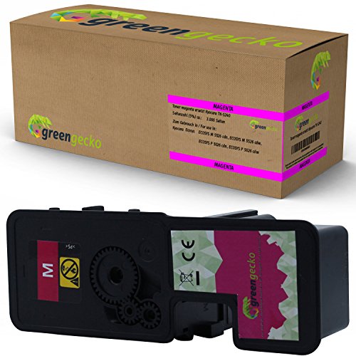 Toner Magenta ersetzt Kyocera TK-5240 I Für Kyocera ECOSYS M5526cdn, M 5526cdw, P 5026cdn, P 5026cdw von green gecko