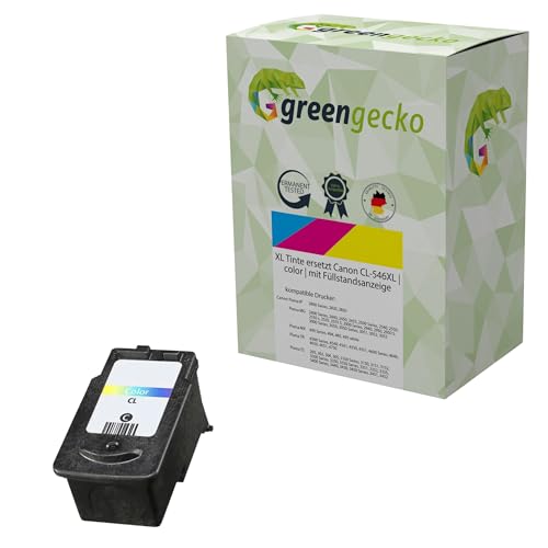 XL Tinte Color ersetzt Canon CL-546XL für Canon Pixma TS 3150 3350 3451 3451 TR 4550 4551 UVM. von green gecko