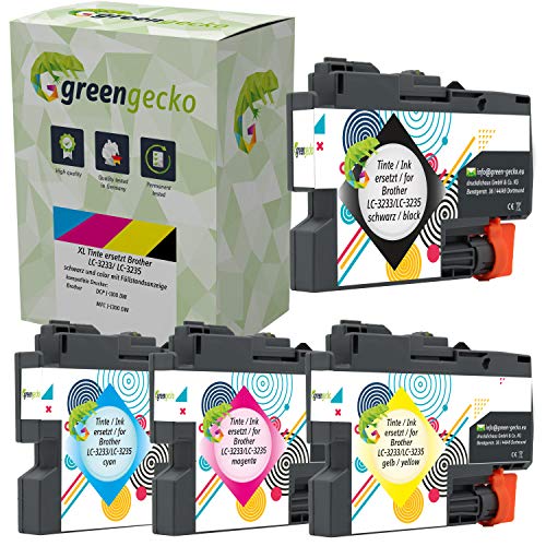 XL Tintenpatronen ersetzen Brother LC-3233 / LC-3235 für Brother DCP-J1100DW und MFC-J1300DW, Druckerpatroneen schwarz XL Tintenpatronen ersetzen Brother LC-3233 / LC-3235 für Brother DCP-J1100DW und MFC-J1300DW, Druckerpatroneen schwarz von green gecko