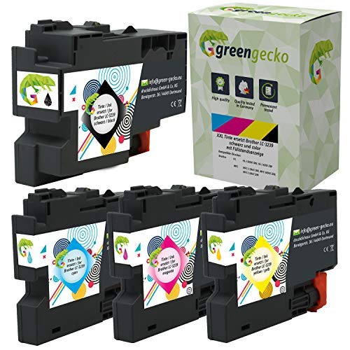 XL Tintenpatronen ersetzen Brother LC-3237 I LC-3239 geeignet für Brother HL-J6000DW, HL-J6100DW, MFC-J5945DW, MFC-J6945DW, MFC-J6947DW I Druckerpatronen schwarz, Cyan, Magenta, gelb XL Tintenpatronen ersetzen Brother LC-3237 I LC-3239 geeignet für Brother HL-J6000DW, HL-J6100DW, MFC-J5945DW, MFC-J6945DW, MFC-J6947DW I Druckerpatronen schwarz, Cyan, Magenta, gelb von green gecko