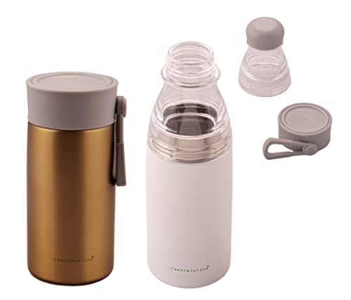 2er Set greenrelation 2lidsbottle+ Thermosflasche Thermo Coffee To Go Becher Trinkflasche Edelstahl Tritan 2er Set greenrelation 2lidsbottle+ Thermosflasche Thermo Coffee To Go Becher Trinkflasche Edelstahl Tritan von greenrelation