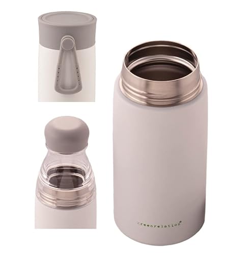 greenrelation 2lidsbottle+ Thermosflasche Thermo Coffee To Go Thermobecher Trinkflasche Edelstahl Tritan von greenrelation