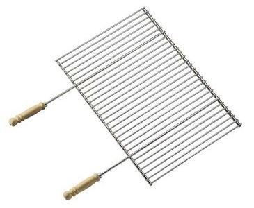 Grillrost Profi, verchromt mit Holzgriffen, Abmessungen 70 x 40cm Grillrost Profi, verchromt mit Holzgriffen, Abmessungen 70 x 40cm von grill-onlineshop