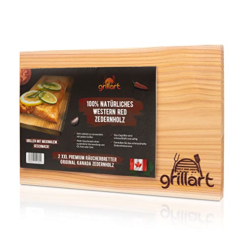 grillart Räucherbretter (Zedernholz - 2er Set XXL (Limited Edition)) von grillart