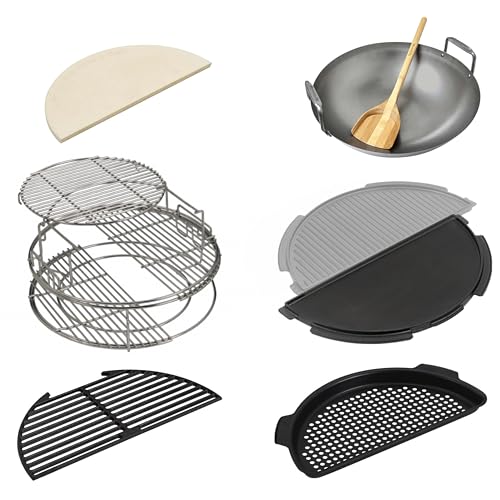 Big Green Egg Zubehör Set - Big Green Egg Large Master Package - Big Green Egg EggSpander Set ConvEggtor Grillroste Wok - Schnäppchen von grillshop.at