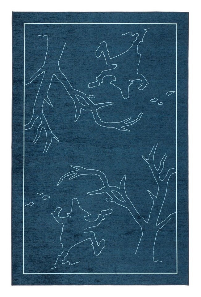 grimmliis Kinderteppich grimmliis Märchenteppich Rumpelstilzchen blau von grimmliis