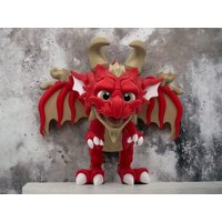 Drache Beweglich | Dragon Articulated Mehrfarbig Fidget 3D Deko Hell's Rage Feuerdrache von grinchify