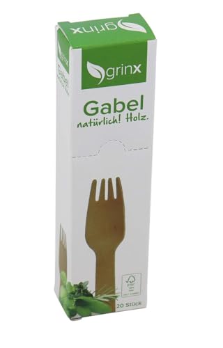 grinx Holzgabel 20 Stück grinx Holzgabel 20 Stück von grinx