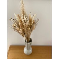 Weiß Goldener Trockenblumen Traum - Blumenliebe Die Ewig Hält, Geschenkidee, Scandi, Goldene Trockenblumen, Dried Flowers, Muttertag von gronarda