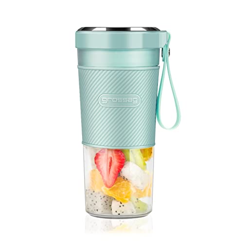 grossag Akku Smoothie Mixer to-go MX 10.05 Türkis mit USB für 0,3 Liter von grossag
