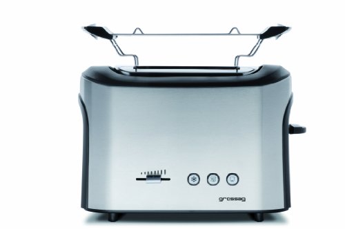 Grossag TA64 Toaster, edelstahl/schwarz von grossag
