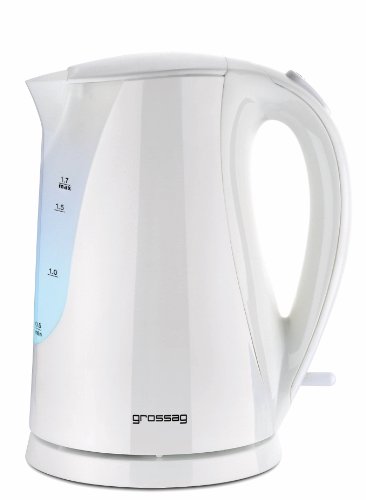 grossag Wasserkocher WK 22.00 1.7 Liter Weiß Abnehmbares Filtersieb Innen beleuchtet 2200 Watt grossag Wasserkocher WK 22.00 1.7 Liter Weiß Abnehmbares Filtersieb Innen beleuchtet 2200 Watt von grossag