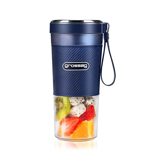 grossag Akku Smoothie Mixer to-go MX 10.09 Dunkelblau für 0,3 Liter von grossag