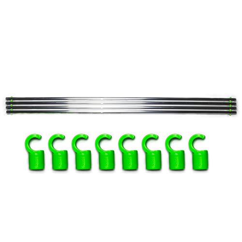 Growber Zeltstangen-Set: Fixture Poles 22mm für Growbox, Growzelt-Stabilität, einfache Installation, passt bis 120x120cm in Homebox, Secret Jardin, Diamond Box, Schillerbox von growber