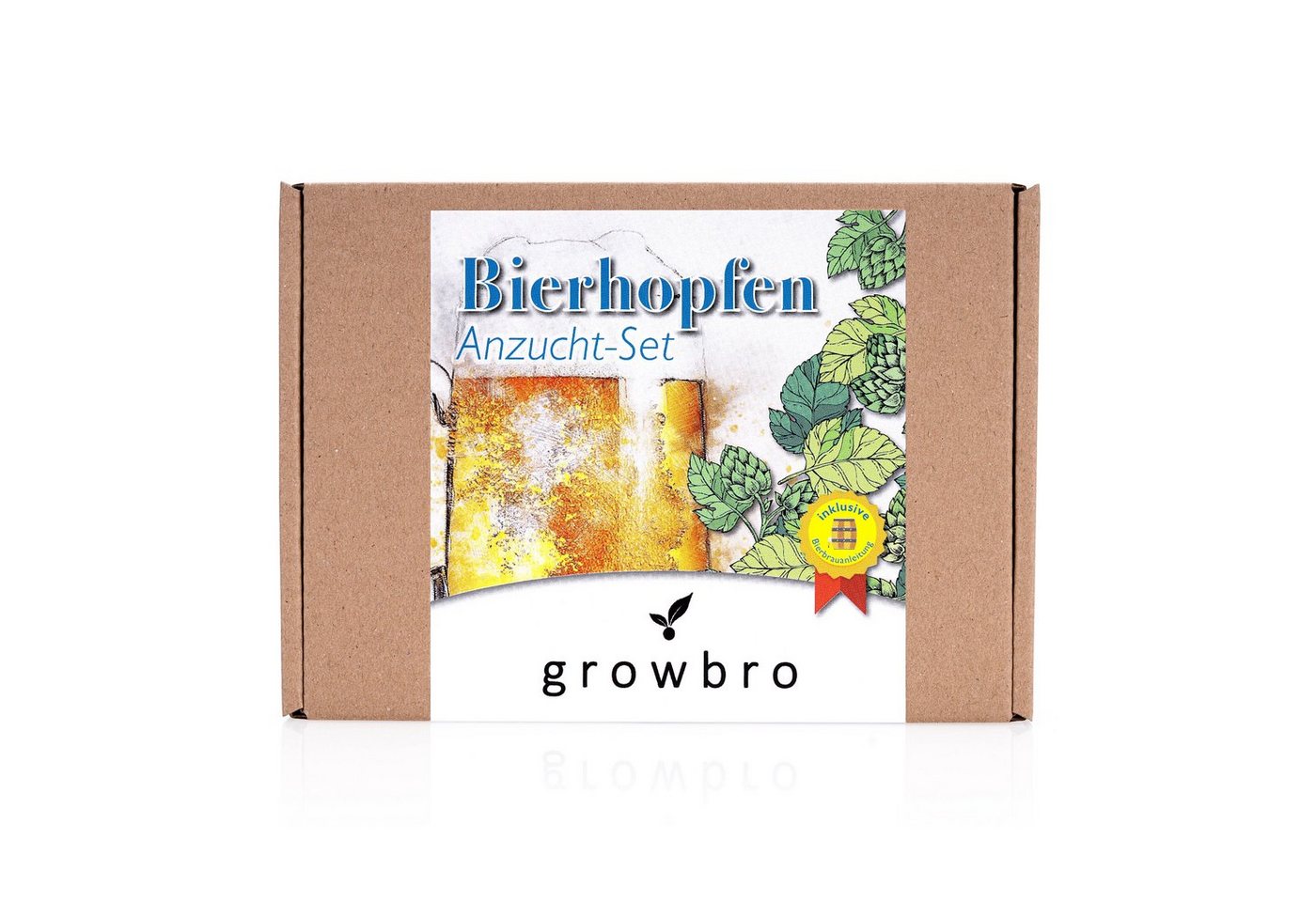 Kunstpflanze Hopfen Anzuchtset DER WEG ZU DEINEM EIGENEN BIER Geschenk für Männer, growbro, - Unser Bestseller, bekannt aus Social Media von growbro