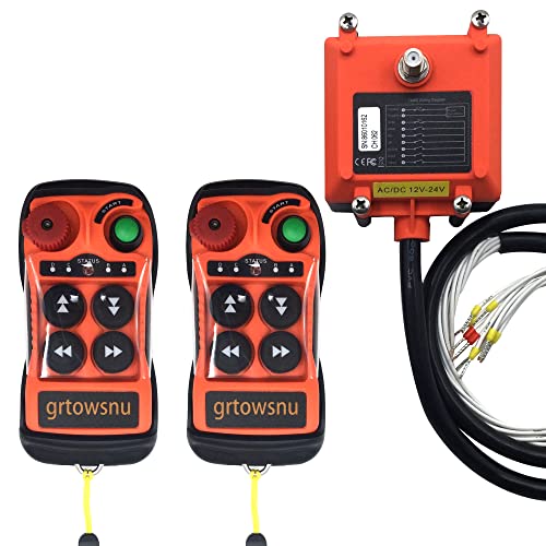 12V 24V Drahtlose Kran Fernbedienung für Brückenkran Industrielle Elektrohebezeug Winde Kippanhänger 4 Kanal Tasten Funk 2 Sendern und 1 Empfänger 12V 24V Drahtlose Kran Fernbedienung für Brückenkran Industrielle Elektrohebezeug Winde Kippanhänger 4 Kanal Tasten Funk 2 Sendern und 1 Empfänger von grtowsnu