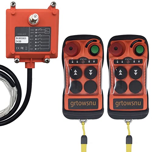 2 Kanäle Tasten Drahtlose Kran Fernbedienung für Brückenkran Industrielle Elektrisch Hebezeug Winde Kippanhänger Funk 2 Sendern und Empfänger 2 Kanäle Tasten Drahtlose Kran Fernbedienung für Brückenkran Industrielle Elektrisch Hebezeug Winde Kippanhänger Funk 2 Sendern und Empfänger von grtowsnu