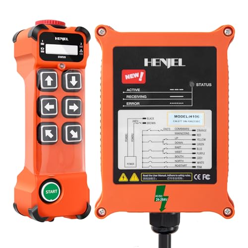 H106 12-65V Drahtlose Kran Fernbedienung Funk 12V 24V 36V 48V Industrielle Fernsteuerung für Elektrische Hebezeugkran Brückenkran 6 Kanal Tasten kanäle 1 Sender 1 Empfänger H106 12-65V Drahtlose Kran Fernbedienung Funk 12V 24V 36V 48V Industrielle Fernsteuerung für Elektrische Hebezeugkran Brückenkran 6 Kanal Tasten kanäle 1 Sender 1 Empfänger von grtowsnu