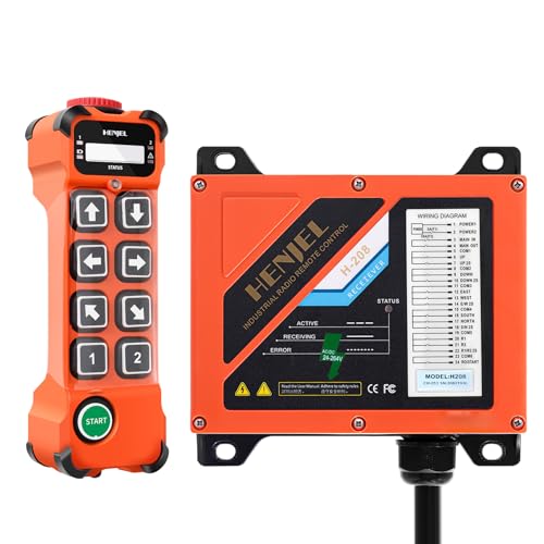 H208 12-65V 12V 24V 36V 48V Variable 2 Doppelte Geschwindigkeiten Drahtlose Kran Fernbedienung Industrielle Funkfernsteuerung für Hebekräne Brückenkran Portalkran 8 Tasten - 1 Sender 1 Empfänger H208 12-65V 12V 24V 36V 48V Variable 2 Doppelte Geschwindigkeiten Drahtlose Kran Fernbedienung Industrielle Funkfernsteuerung für Hebekräne Brückenkran Portalkran 8 Tasten - 1 Sender 1 Empfänger von grtowsnu