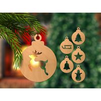 Geschenkanhänger Set Mit Weihnachts-Motiven Aus Holz Geschenkanhänger Set Mit Weihnachts-Motiven Aus Holz von grueblhofde