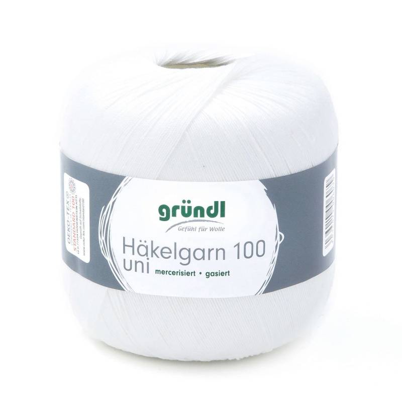 Gründl Häkelgarn 100 g weiß von gründl