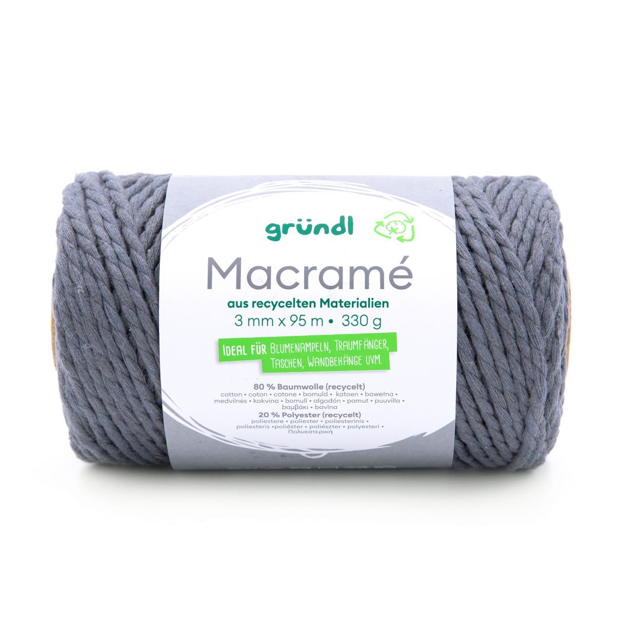 Gründl Macramé grau 330 g von gründl