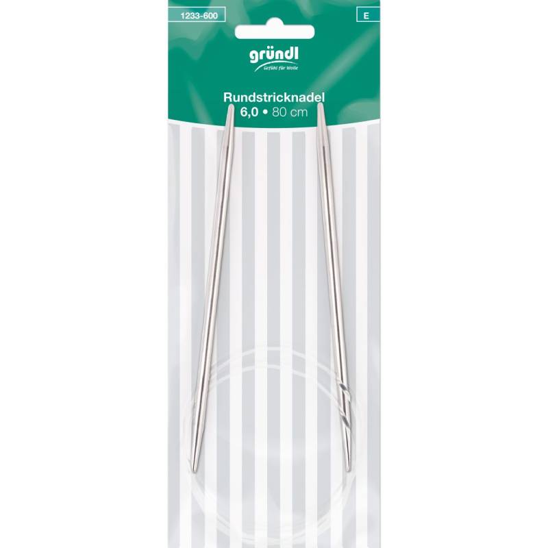 Gründl Rundstricknadeln 6,0 mm 80 cm von gründl
