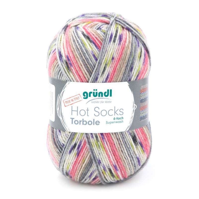 Gründl Sockenwolle Hot Socks Torbole, 6-fach, 150 g von gründl