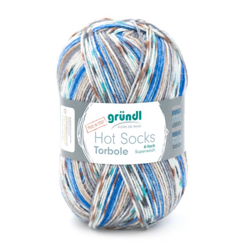 Gründl Sockenwolle Hot Socks Torbole, 6-fach, 150 g von gründl