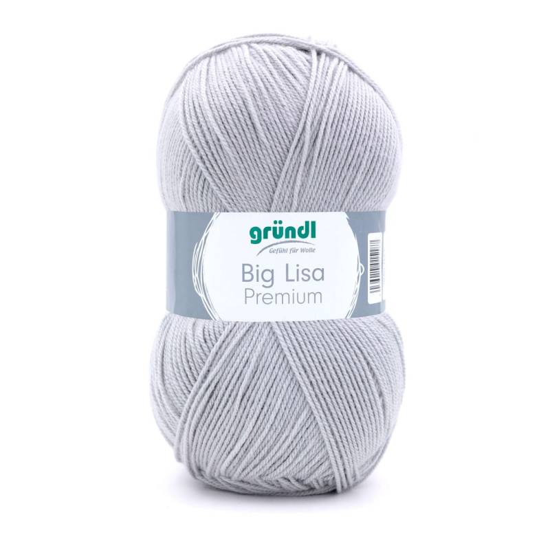 Gründl Wolle Big Lisa Premium 250 g hellgrau von gründl