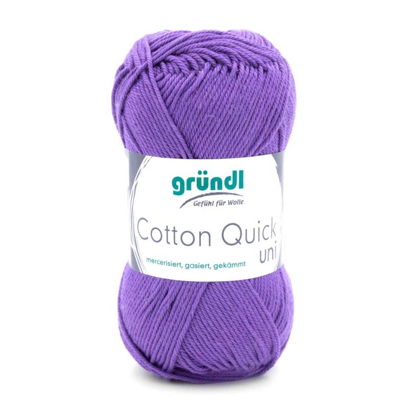 Gründl Wolle Cotton Quick 50 g uni lila von gründl