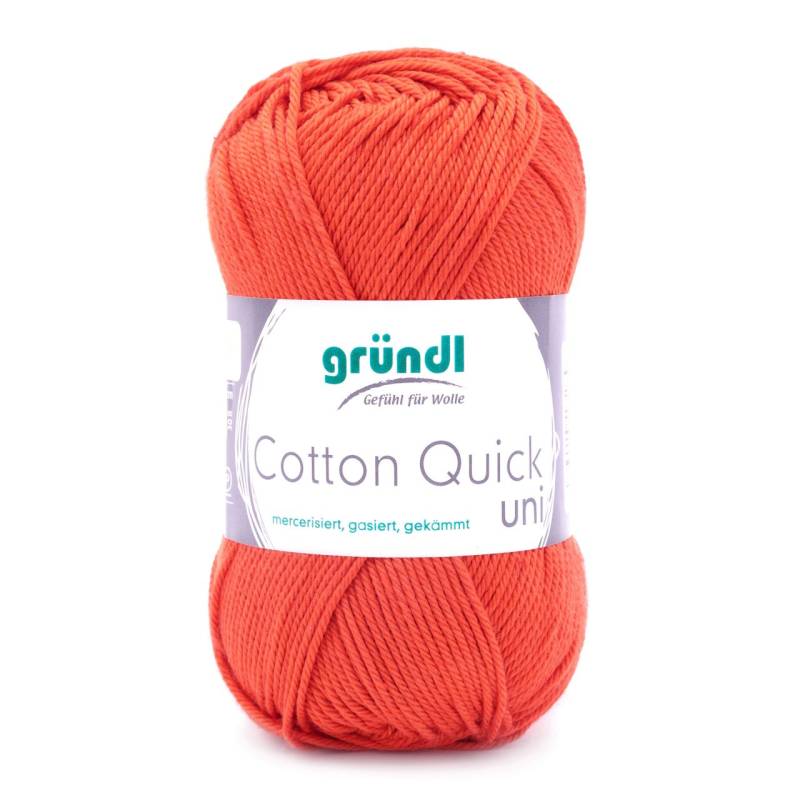 Gründl Wolle Cotton Quick 50 g uni orange von gründl