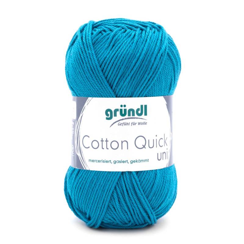Gründl Wolle Cotton Quick 50 g uni petrol von gründl