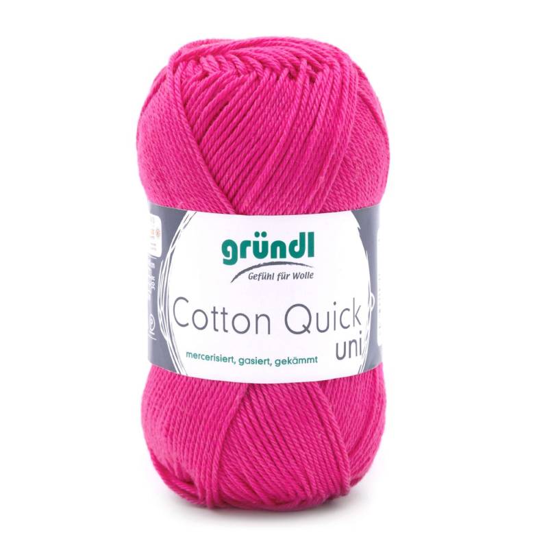Gründl Wolle Cotton Quick 50 g uni pink von gründl