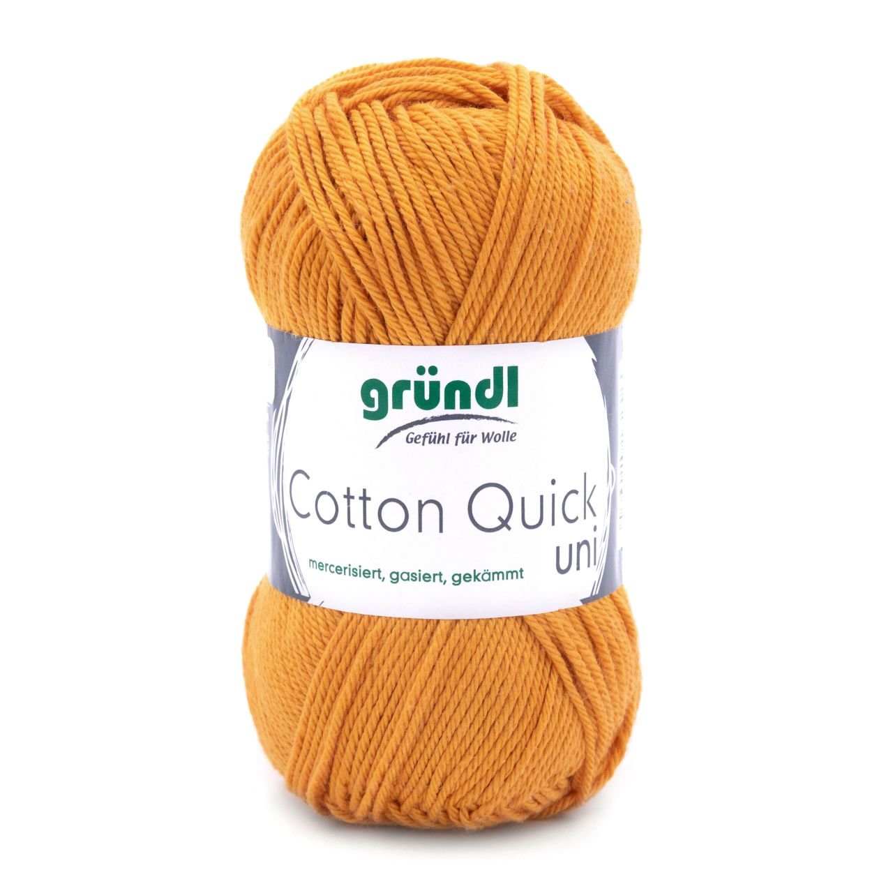 Gründl Wolle Cotton Quick 50 g uni senf von gründl